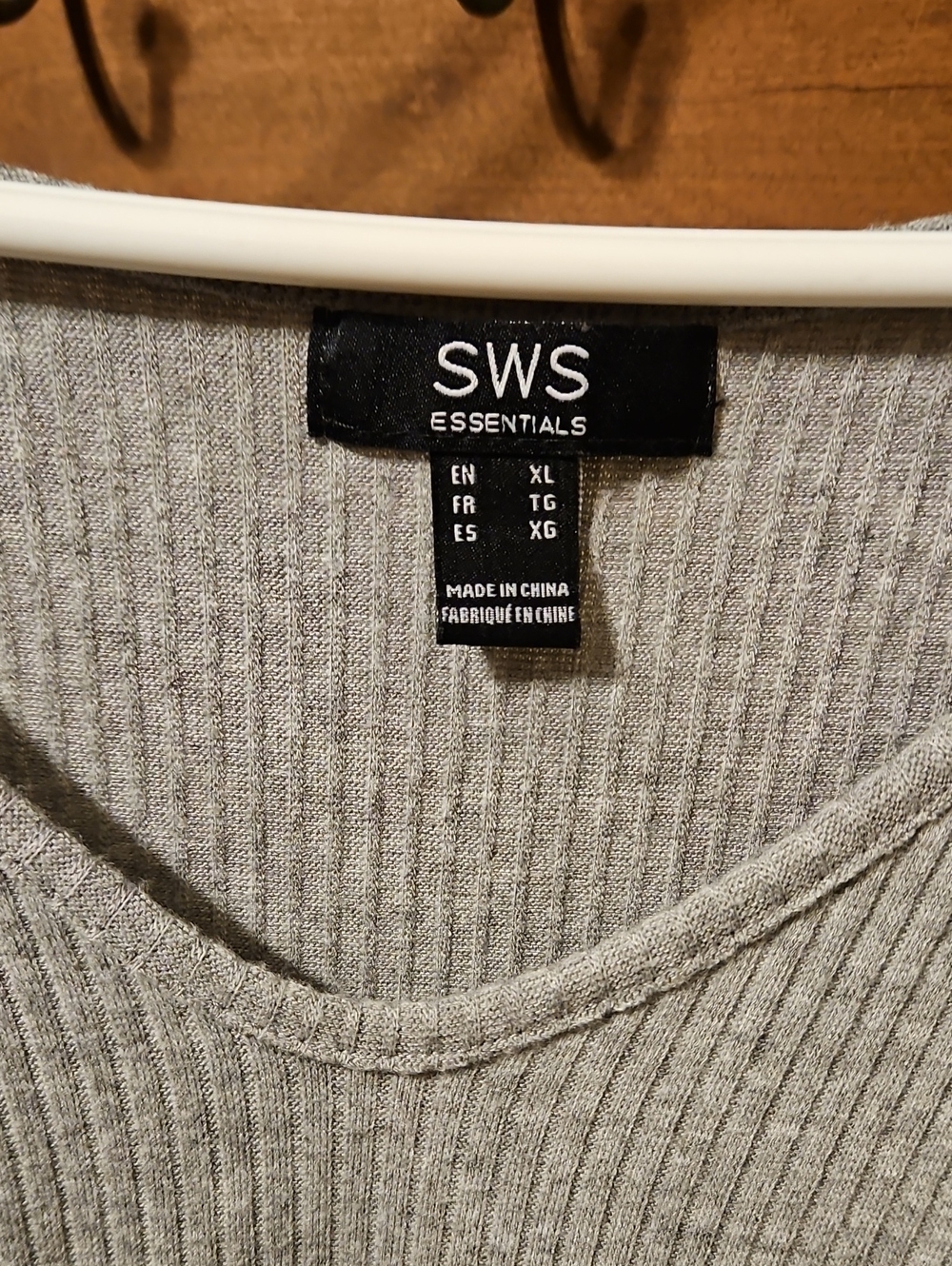 SWS Essentials Ribbed Tye Top Size XL - Picture 4 of 6